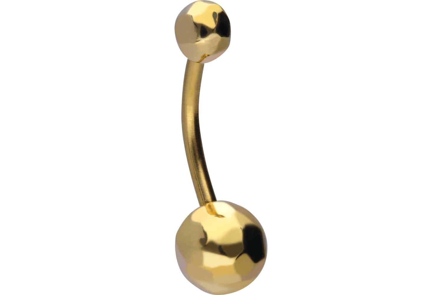 Chirurgenstahl Bananabell Piercing POLYGON-KUGELN